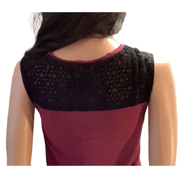 (6 for $25) Old Navy‎ Sleeveless Top with Inset Black Lace Size XS - Picture 5 of 5